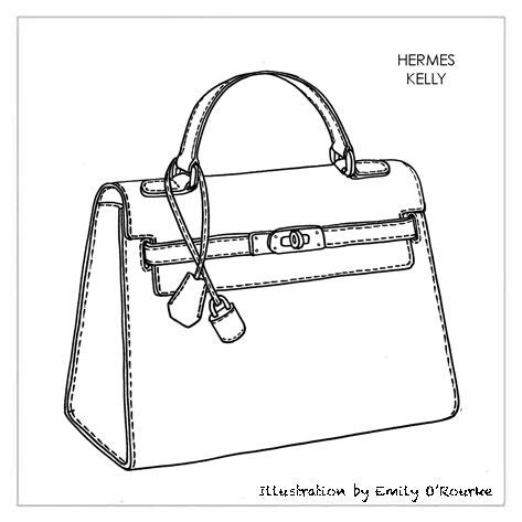 disegno borsa hermes spiritosa|borse hermes italia.